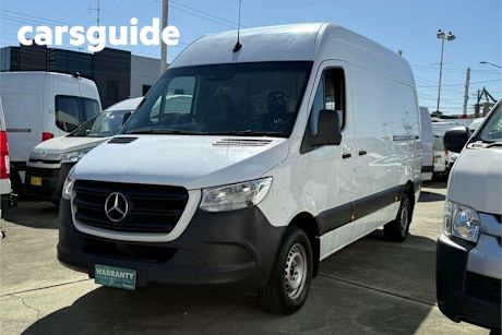 White 2018 Mercedes-Benz Sprinter Commercial 314CDI High Roof LWB 7G-Tronic + RWD