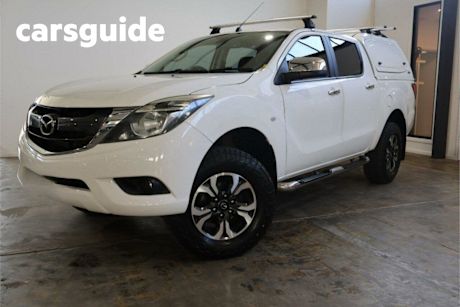 White 2015 Mazda BT-50 Dual Cab Utility XTR (4X4)
