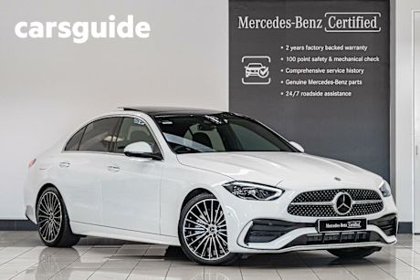 White 2022 Mercedes-Benz C300 Sedan Mhev