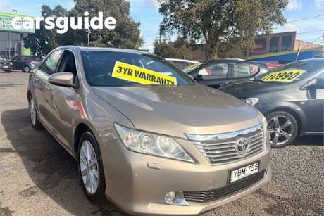 Brown 2013 Toyota Aurion Sedan Presara