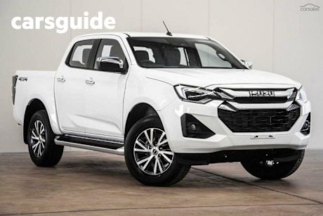 White 2025 Isuzu D-MAX Crew Cab Utility LS-U+ (4X4)