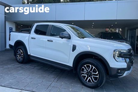 White 2024 Ford Ranger Ute Tray Sport