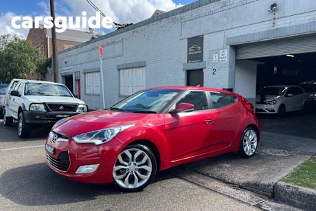 Red 2014 Hyundai Veloster Coupe FS3