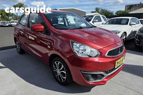 Red 2017 Mitsubishi Mirage Hatchback ES