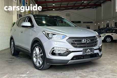 Silver 2016 Hyundai Santa FE Wagon Highlander Crdi (4X4)