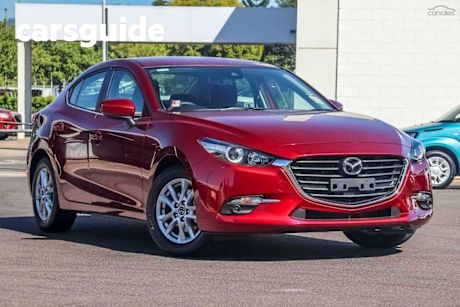 Red 2018 Mazda 3 Sedan Maxx Sport