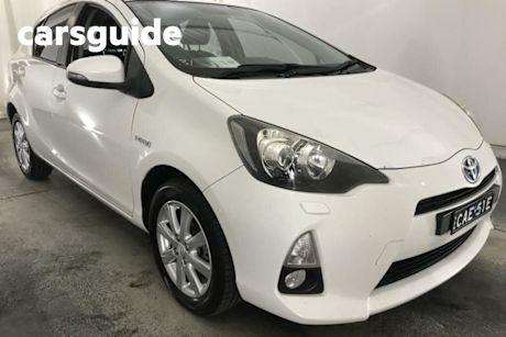White 2012 Toyota Prius C Hatchback I-Tech Hybrid