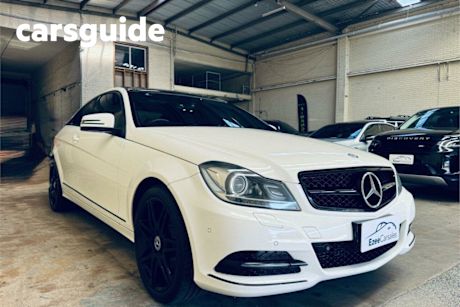 White 2013 Mercedes-Benz C250 Coupe Sport BE
