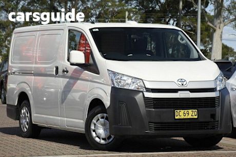 White 2021 Toyota Hiace Van LWB (4 Door Option)
