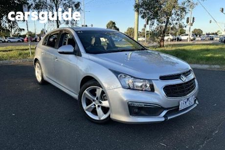 Silver 2015 Holden Cruze Hatchback SRI V