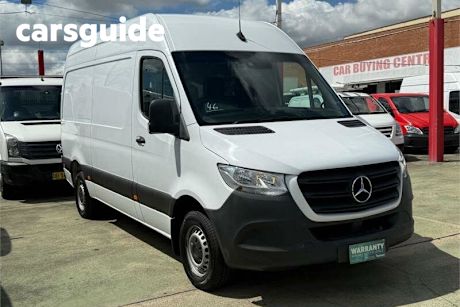 White 2019 Mercedes-Benz Sprinter Commercial 314CDI High Roof LWB 7G-Tronic + RWD