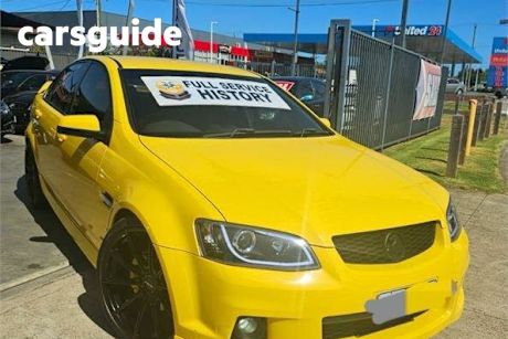 Yellow 2011 Holden Commodore Sedan SV6