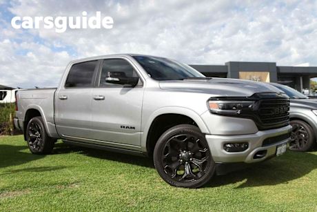 Silver 2022 Ram 1500 Crew Cab Utility Limited Rambox (hybrid)