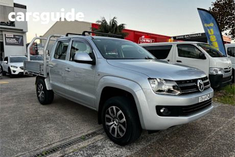 Silver 2013 Volkswagen Amarok Ute Tray TDI400 4Mot Trendline