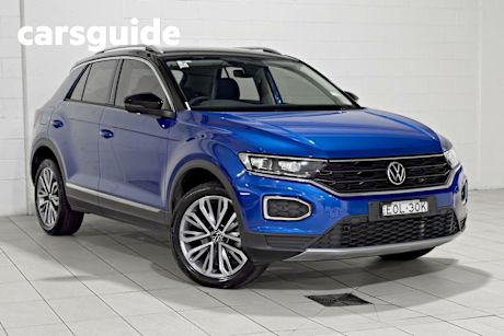 Blue 2021 Volkswagen T-ROC Wagon 110TSI