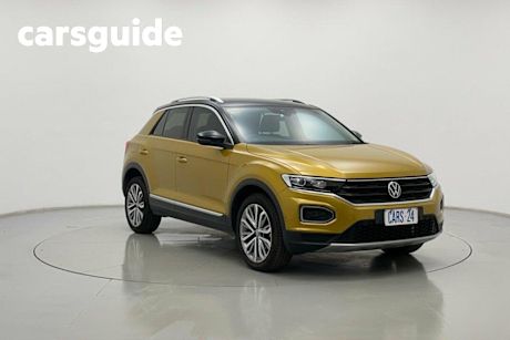 Yellow 2021 Volkswagen T-ROC Wagon 110TSI Style