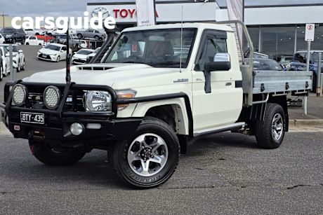White 2021 Toyota Landcruiser 70 Series Cab Chassis GXL