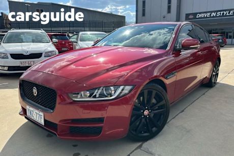 Red 2015 Jaguar XE Sedan