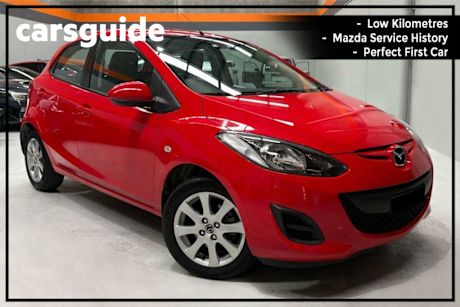 Red 2014 Mazda 2 Hatchback NEO Sport