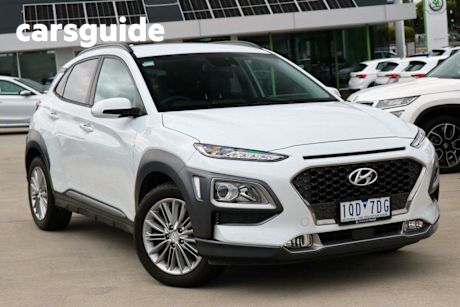 White 2019 Hyundai Kona Wagon Elite (fwd)