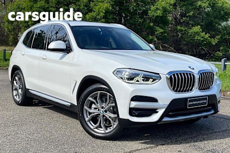 White 2019 BMW X3 Wagon Xdrive20D Xline