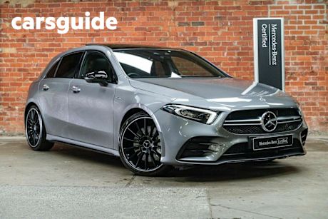 Grey 2023 Mercedes-Benz A35 Hatchback 4Matic Mhev