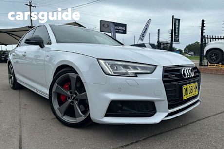 White 2018 Audi A4 Sedan 2.0 Tfsi Qttro S Tronic BLK ED