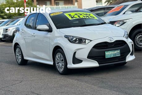 White 2022 Toyota Yaris Hatchback Ascent Sport