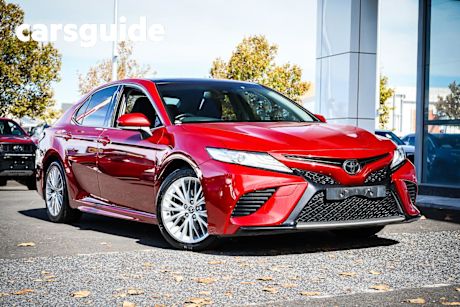 Red 2021 Toyota Camry Sedan SL