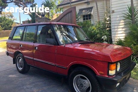 Red 1989 Land Rover Range Rover Wagon Vogue SE