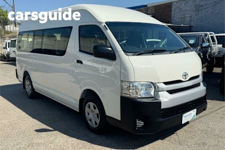 White 2018 Toyota Hiace Bus Commuter