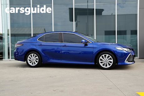 Blue 2021 Toyota Camry Sedan
