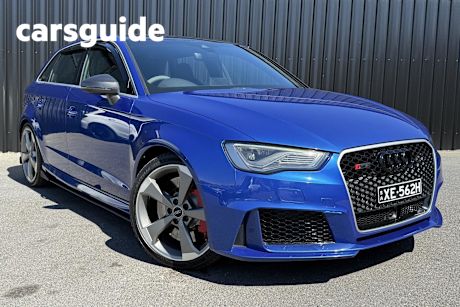 Blue 2016 Audi RS3 Hatchback Sportback Quattro