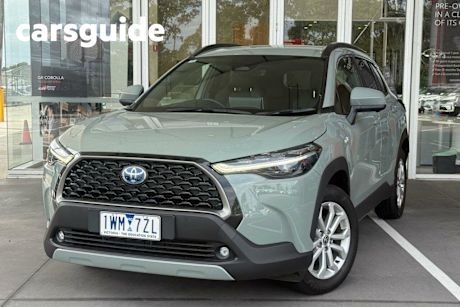 Green 2022 Toyota Corolla Cross Wagon GXL AWD Hybrid