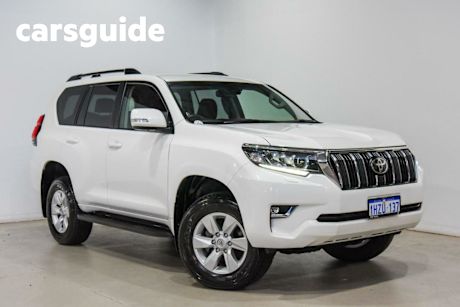 White 2023 Toyota Landcruiser Prado Wagon GXL Flat Tailgate