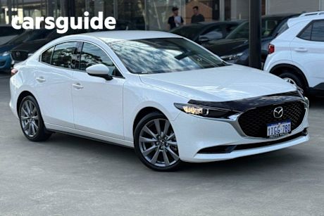 White 2024 Mazda 3 Sedan G20 Touring