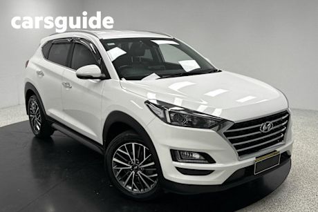 White 2018 Hyundai Tucson Wagon Elite (awd)