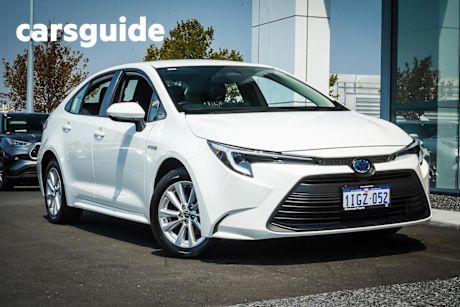 White 2024 Toyota Corolla Sedan Ascent Sport + Conv PK Hybrid