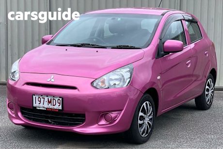 Red 2015 Mitsubishi Mirage Hatchback ES
