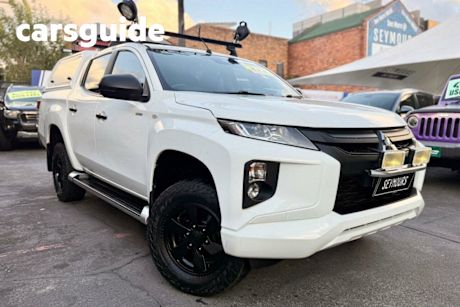 White 2019 Mitsubishi Triton Ute Tray GLX PLUS (4x4) MR MY19 ADAS