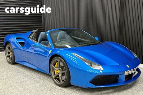 Blue 2016 Ferrari 488 Convertible Spider