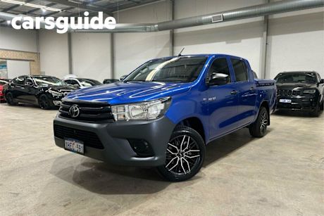 Blue 2020 Toyota Hilux Double Cab Pick Up Workmate