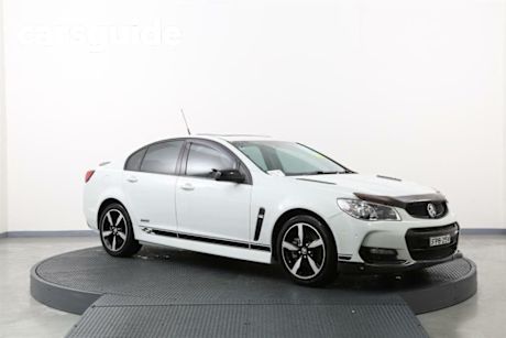 White 2016 Holden Commodore Sedan SS Black Pack