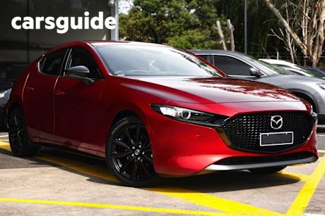 Red 2025 Mazda 3 Hatchback G25 Evolve SP Vision