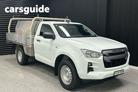 White 2021 Isuzu D-MAX Cab Chassis SX (4X2) High-Ride