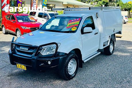 White 2019 Isuzu D-MAX Cab Chassis SX (4X4)