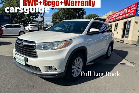 White 2014 Toyota Kluger Wagon GX (4X4)