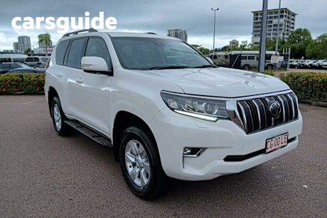 White 2022 Toyota Landcruiser Prado Wagon GXL Flat Tailgate