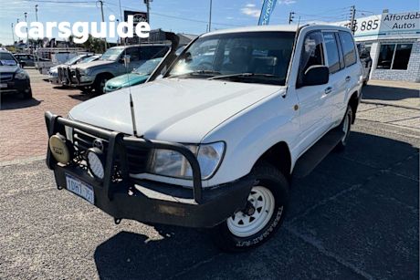 White 1999 Toyota Landcruiser Wagon (4X4)
