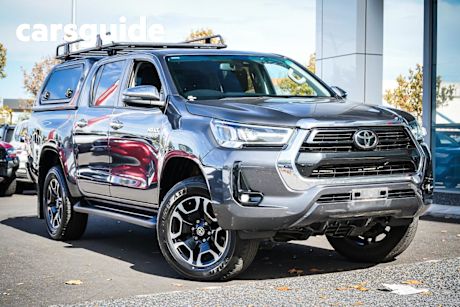 Grey 2022 Toyota Hilux Double Cab Pick Up SR5 + Premium Interior (4X4)